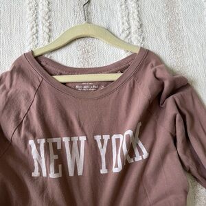 Abercrombie Kids Brown Sweatshirt with White Print